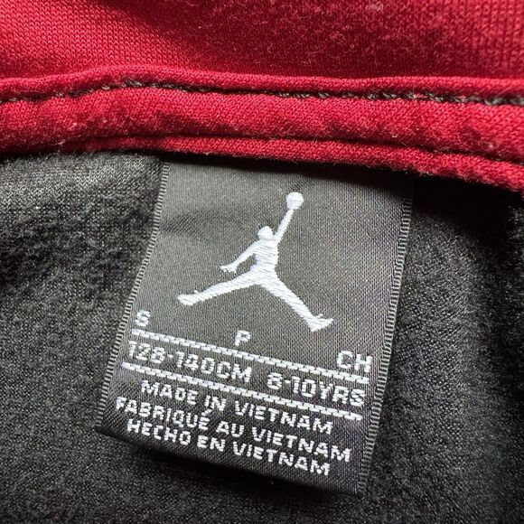 Boy's Youth Nike Jordan Full Zip Velour Hoodie Jacket Black Size Small (6-10Y) - Picture 2 of 6